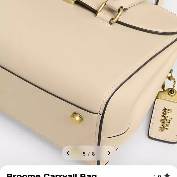 Coach Broome Carryall Bag in Brass/Ivory with Gold Hardware New with tags - Picture 4 of 15